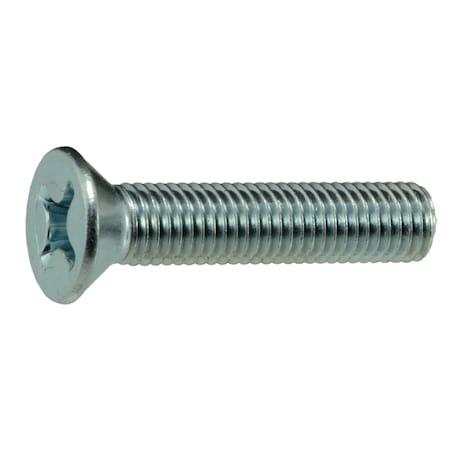 Midwest Fastener 1/4"-28 x 1-1/4 in Phillips Flat Machine Screw, Zinc Plated Steel, 25 PK 34584